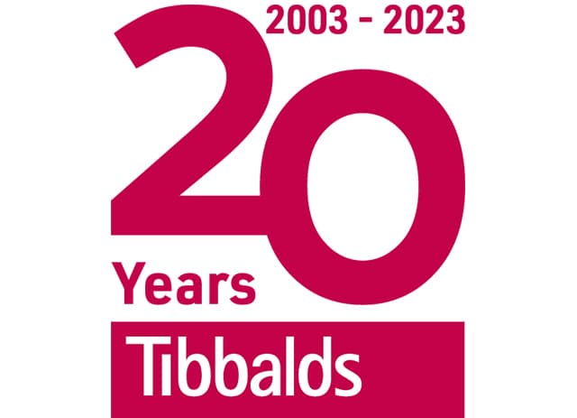 Tibbalds 20 Years Logo