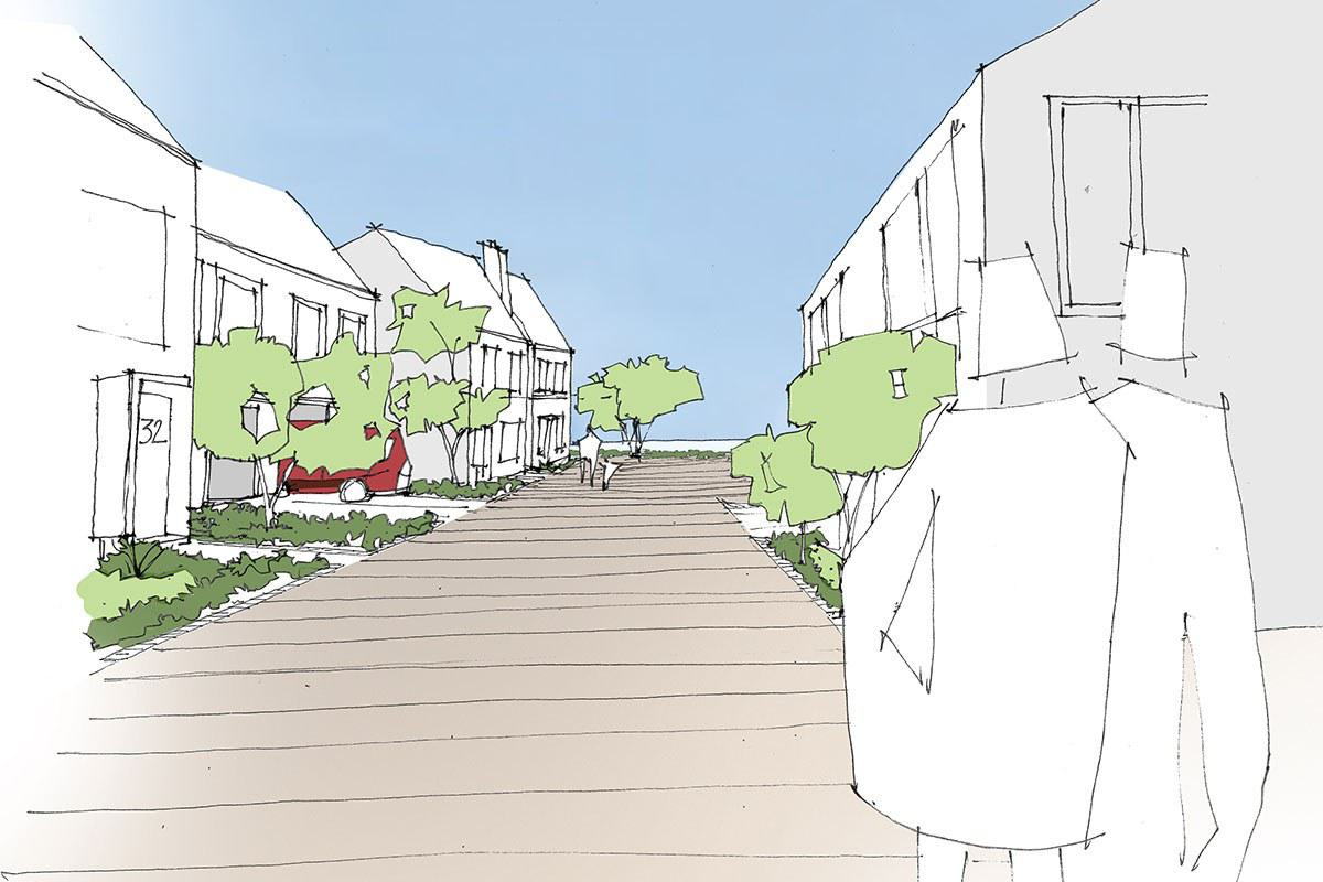 Bolsover Public Land Strategy - street view sketch