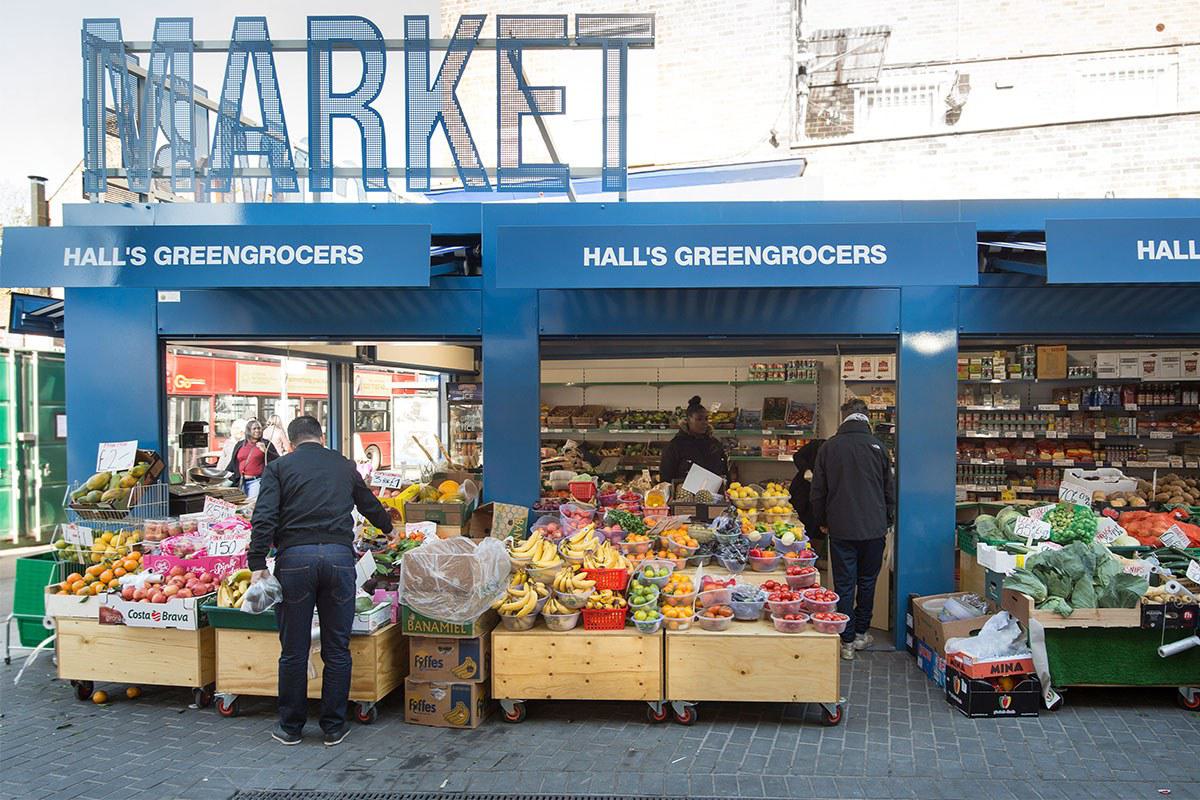 Traders at Holcombe market, Bruce Grove