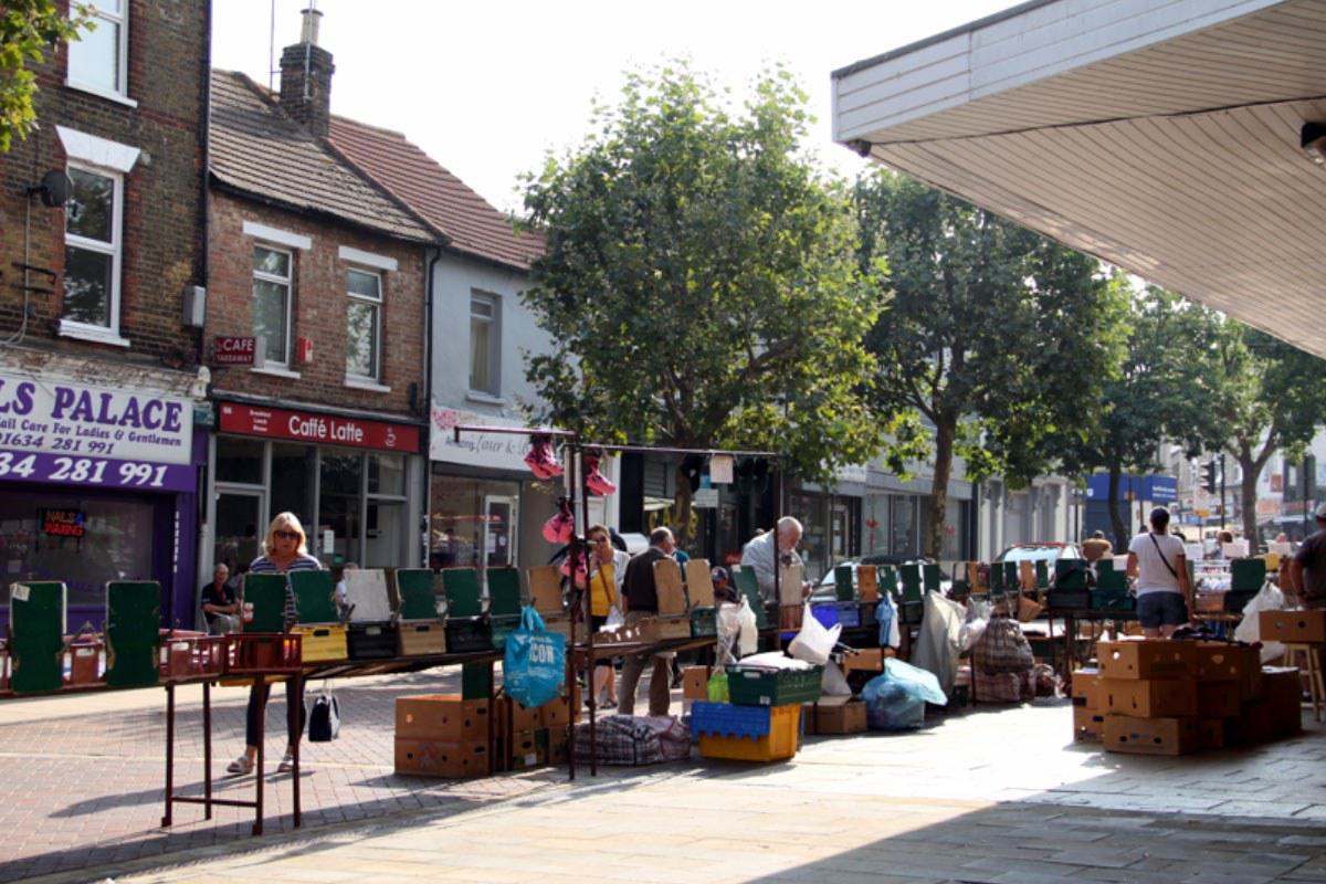 Market day in Gillinghams High Street