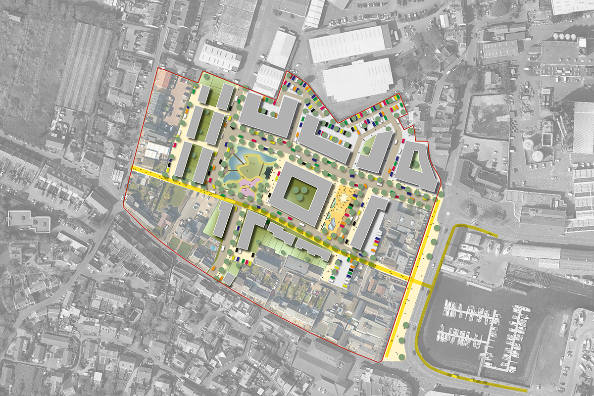 Leales Yard Vision concept masterplan